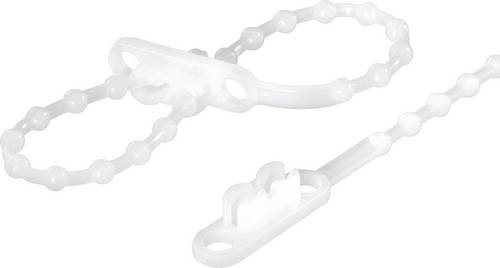 TRU Components 1592904 TC-KTV145203 Knotenband 145mm 2mm Natur mit Doppelkopf 100St.