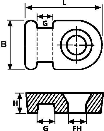HellermannTyton MB2-PA66-NA-C1 Befestigungssockel schraubbar 151-28219 Natur