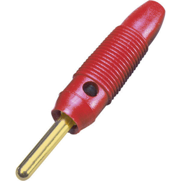 BKL Electronic 072149/G Bananenstecker Stecker, gerade Stift-Ø: 4mm Rot 1St.
