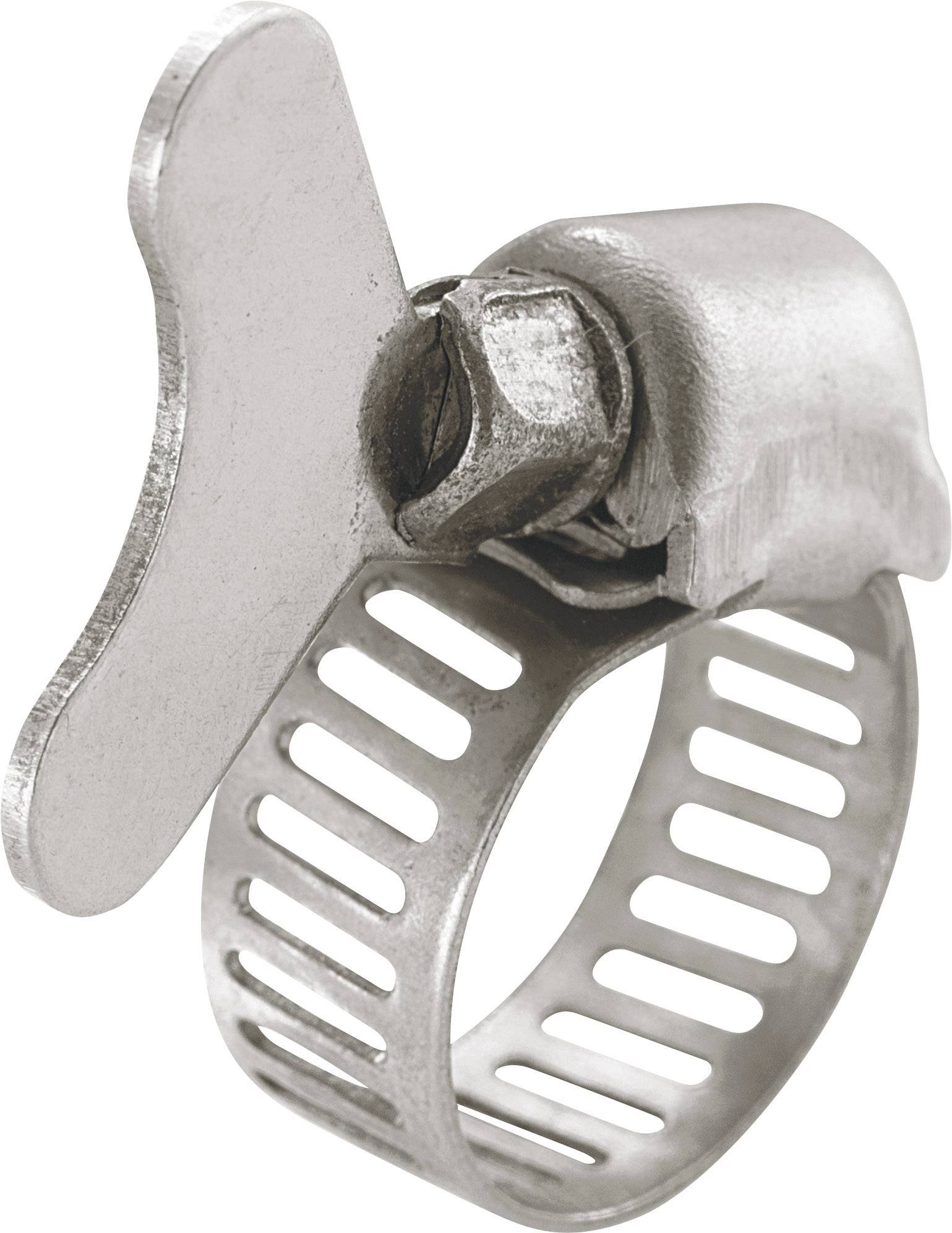 SUBHC2A Schlauchschellen 542292 mit Flügelschraube Silber