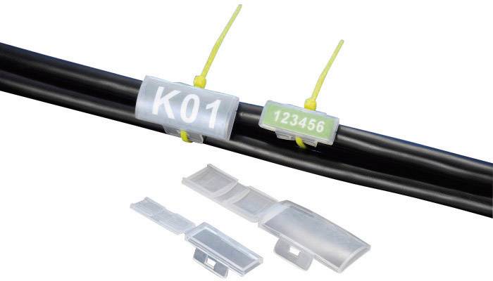 TRU Components TC-MC2203 Kabelmarkierer Montage-Art: Kabelbinder Beschriftungsfläche: 43 x 19mm Natur