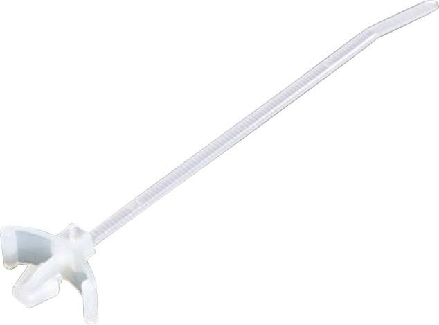 HellermannTyton 111-85519 T18RSF-N66-NA-C1 Kabelbinder 100 mm 2.50 mm Natur mit Spreizanker, Hitzes