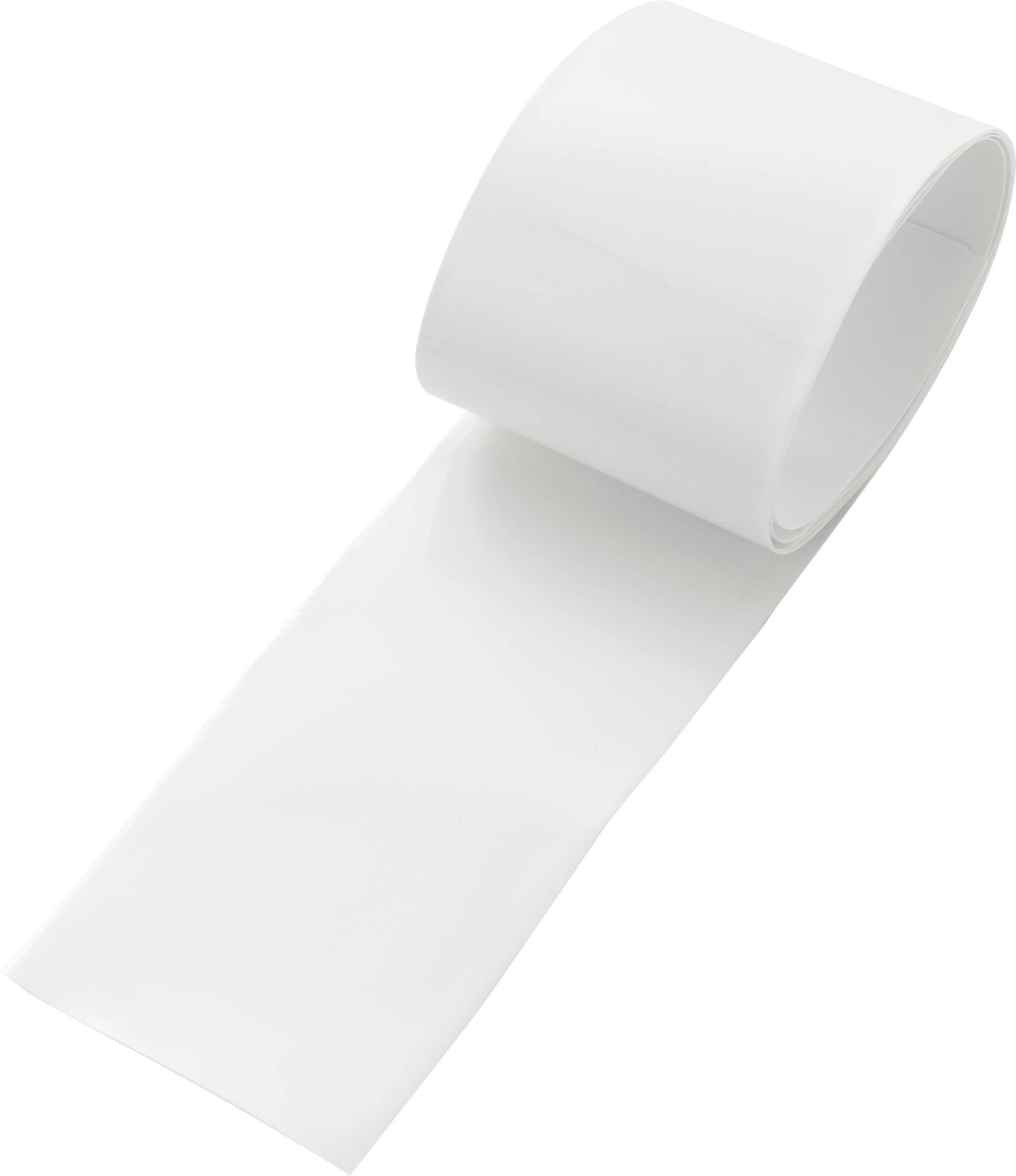 Eine Rolle weißes Klebeband, teilweise abgerollt, liegt auf einer hellen Oberfläche.