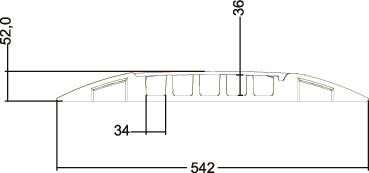 Adam Hall DEFENDER by Kabelbrücke 85300 Thermoplastisches Polyurethan (TPU) Schwarz, Gelb Anzahl Kanäle: 5 870mm Inhalt: 1St.