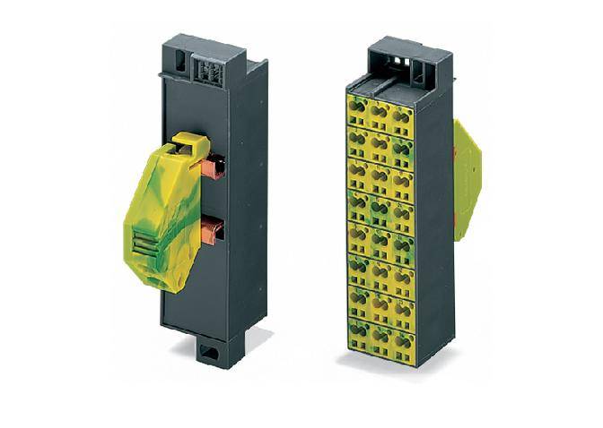 WAGO 726-671 Schutzleiterklemme Zugfeder Belegung: L Grau 10St.