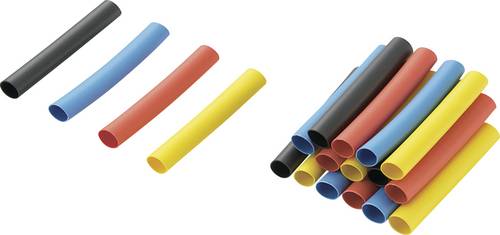 TRU Components 1571320 Schrumpfschlauchsortiment Bunt 4.80 mm 2.40 mm Schrumpfrate:2:1 40 St.