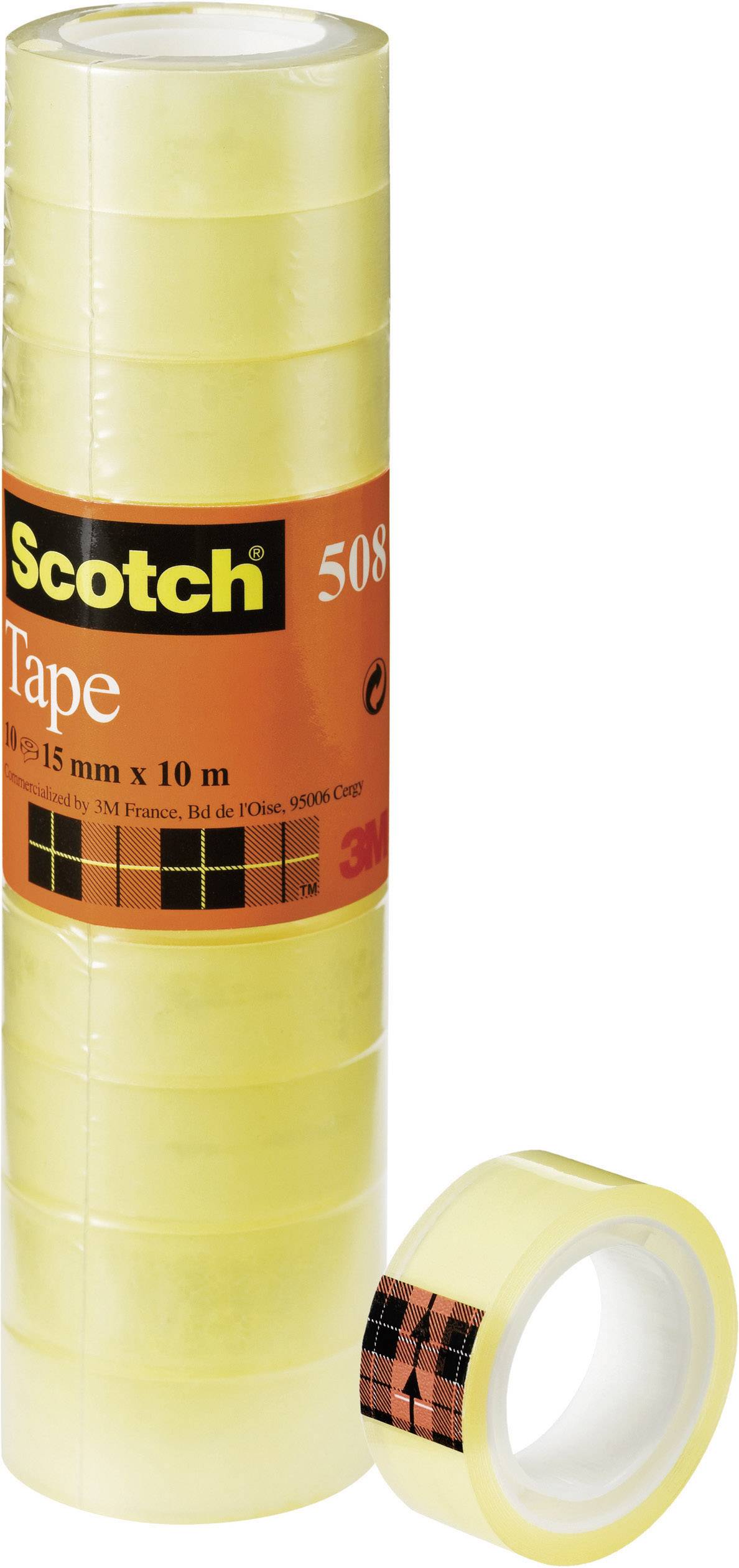 Scotch FT-5100-9661-1 5081510 Klebeband Transparent (L x B) 10 m x 15 mm 10 St.