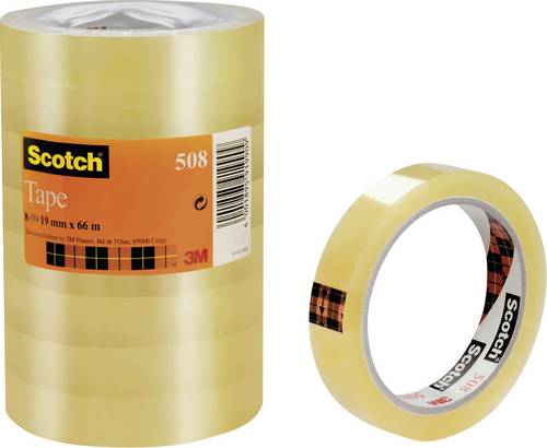 3M FT-5100-9733-8 7000080794 Klebeband Transparent (L x B) 66m x 19mm 8St.