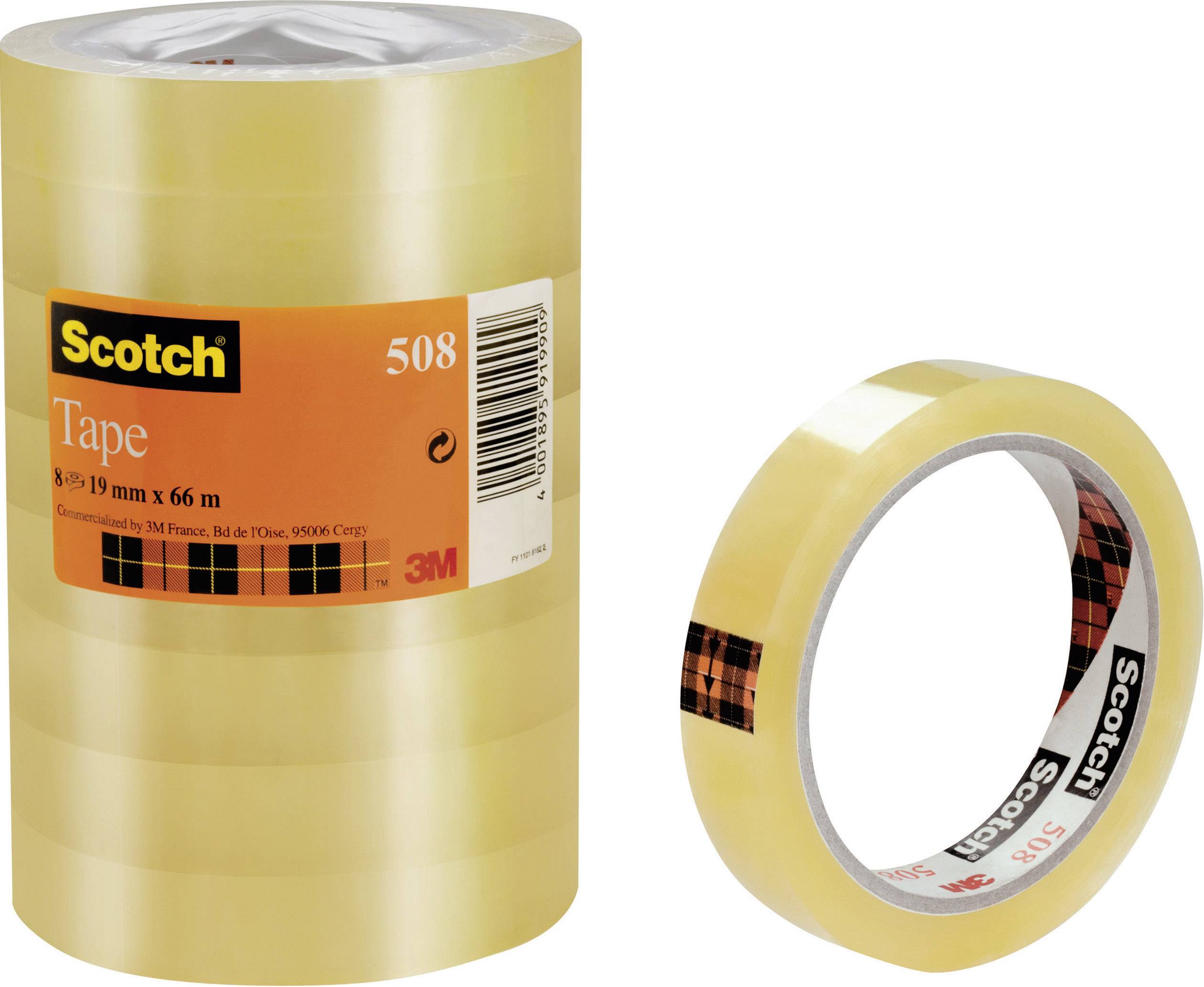 Scotch FT-5100-9733-8 5081966 Klebeband Transparent (L x B) 66 m x 19 mm 8 St.