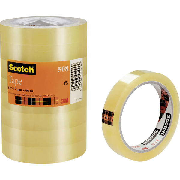 Scotch FT-5100-9733-8 5081966 Klebeband Transparent (L x B) 66m x 19mm 8St.