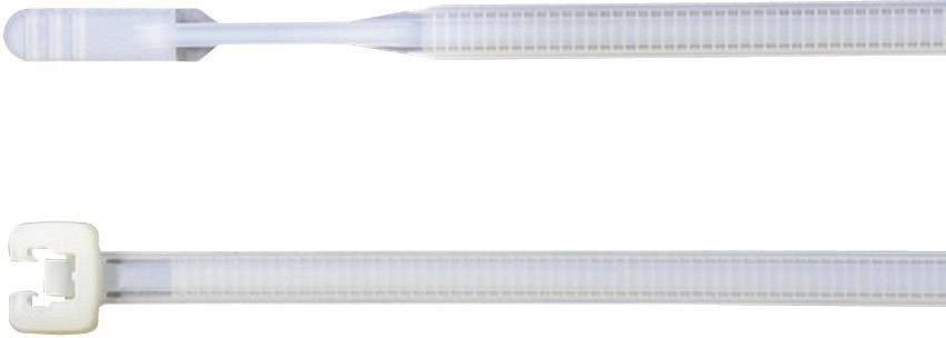 HellermannTyton 109-00136 Q50I-HS-NA-C1 Kabelbinder 290 mm 4.70 mm Natur mit offenem Binderende, UV