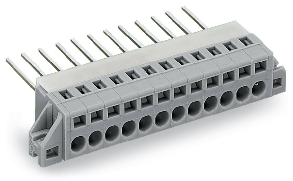 WAGO 731-134 Federkraftklemmblock 2.50 mm² Polzahl 4 Grau 25 St.