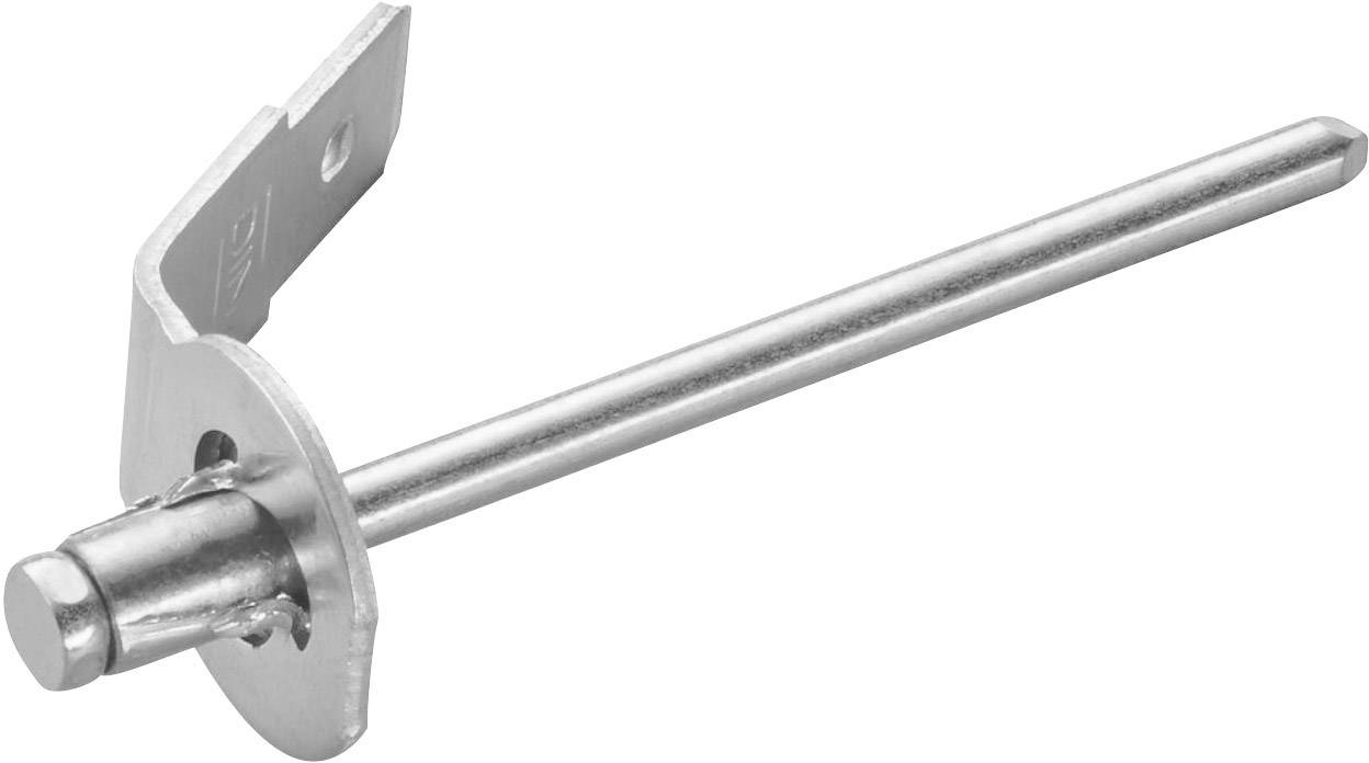 PB Fastener RIVZN 163 Erdanschluss Steckbreite: 6.3mm Steckdicke: 0.8mm 180° Unisoliert Metall