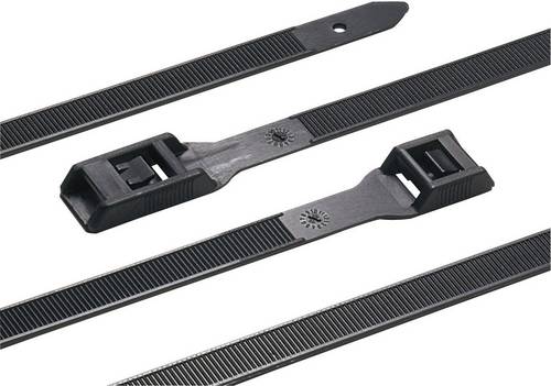 HellermannTyton 112-35060 RPE350-HSW-BK-C1 Kabelbinder 350 mm 9 mm Schwarz für Schwerlastanwendung