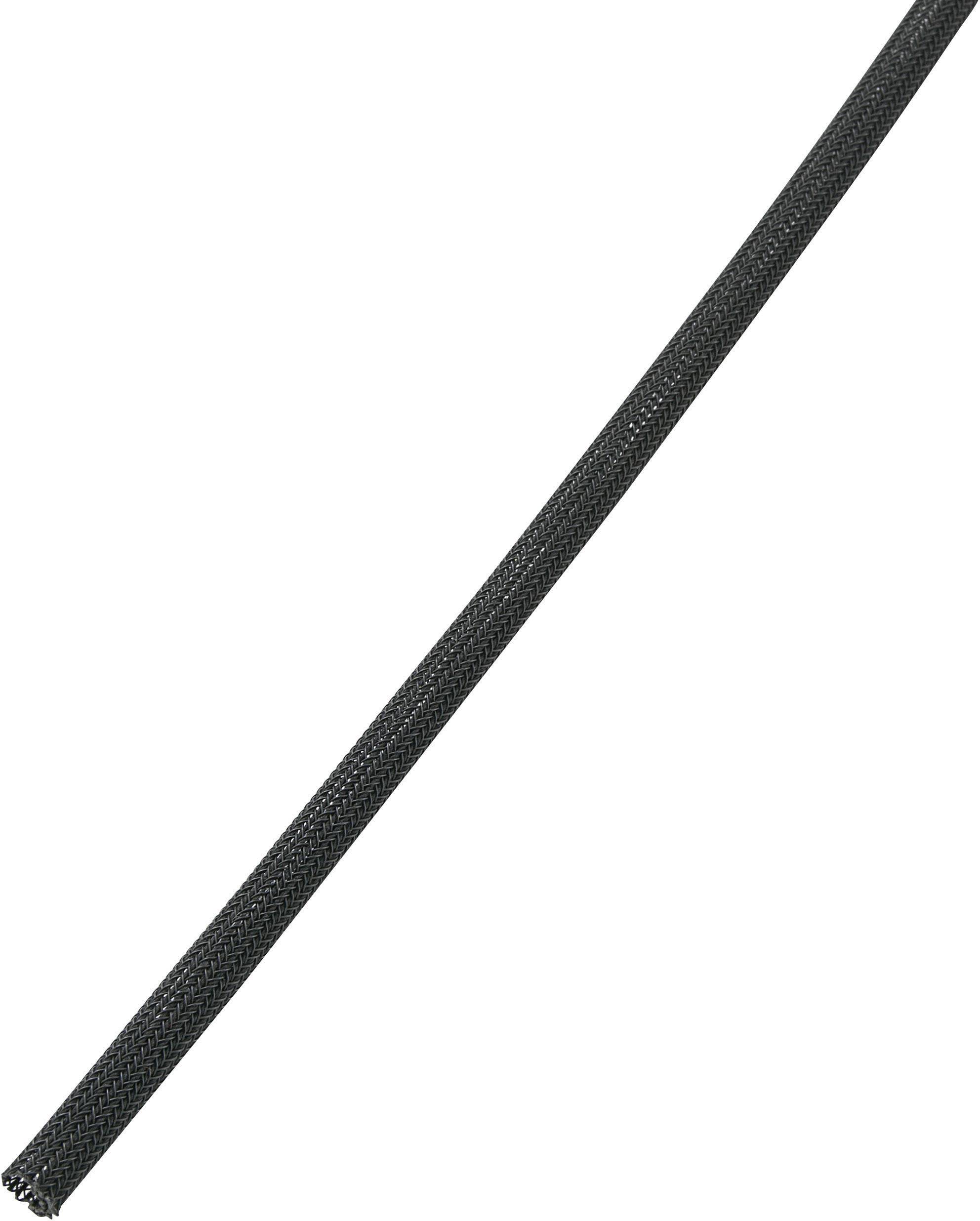 TRU Components 1571393 BS1000-FR1 Geflechtschlauch Schwarz PET 3.20 bis 3.20 mm Meterware