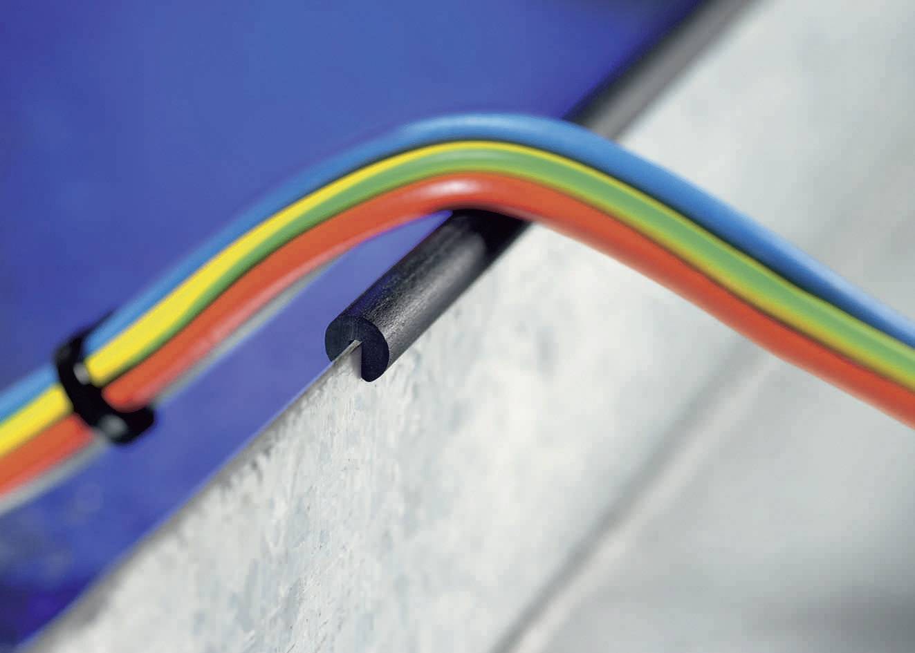 HellermannTyton PS1-PVC-BK-75M Kantenschutz PVC Schwarz Meterware