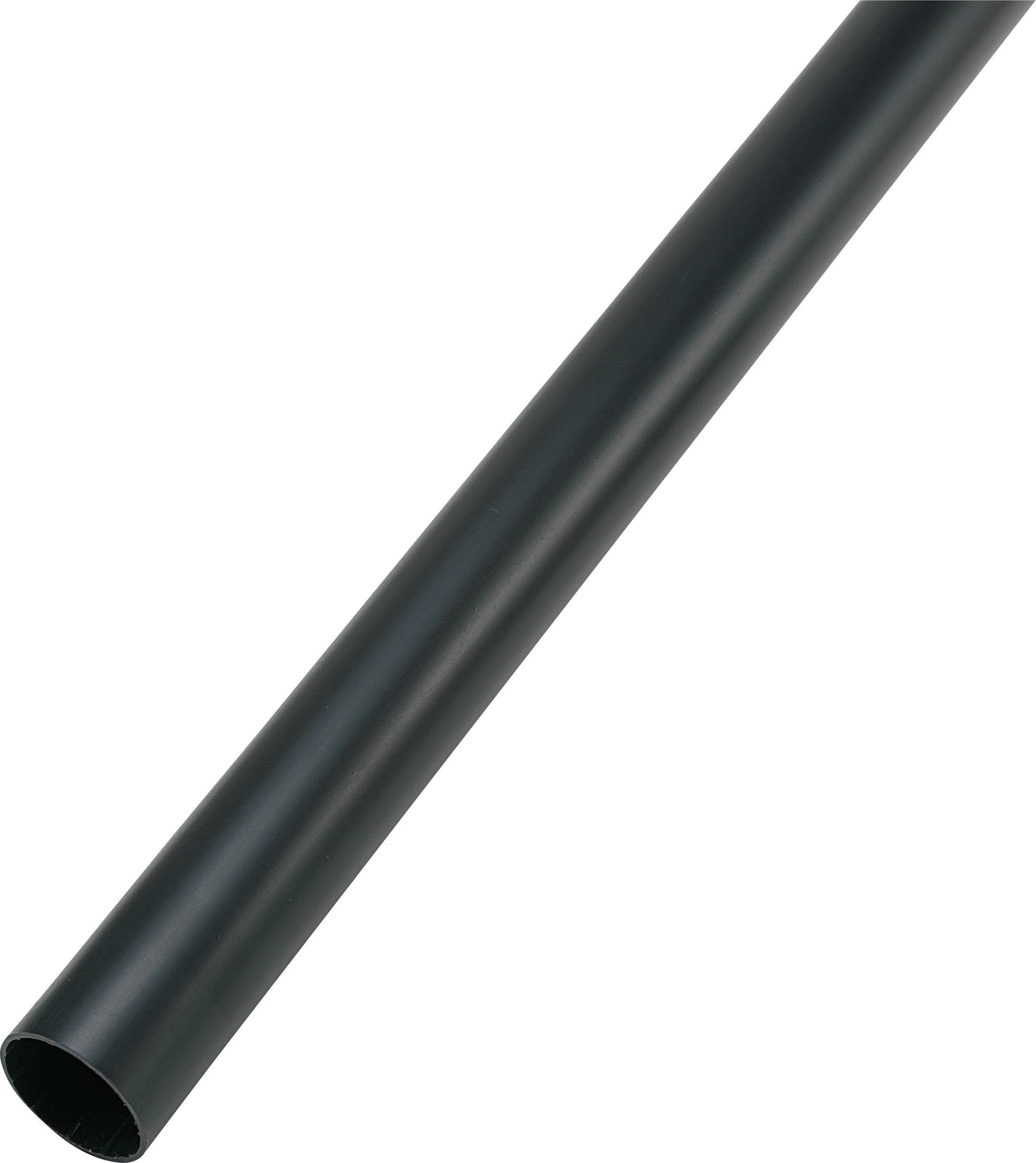 TRU Components 1566725 Schrumpfschlauch mit Kleber Schwarz 19mm 3.20mm Schrumpfrate:6:1 1St.