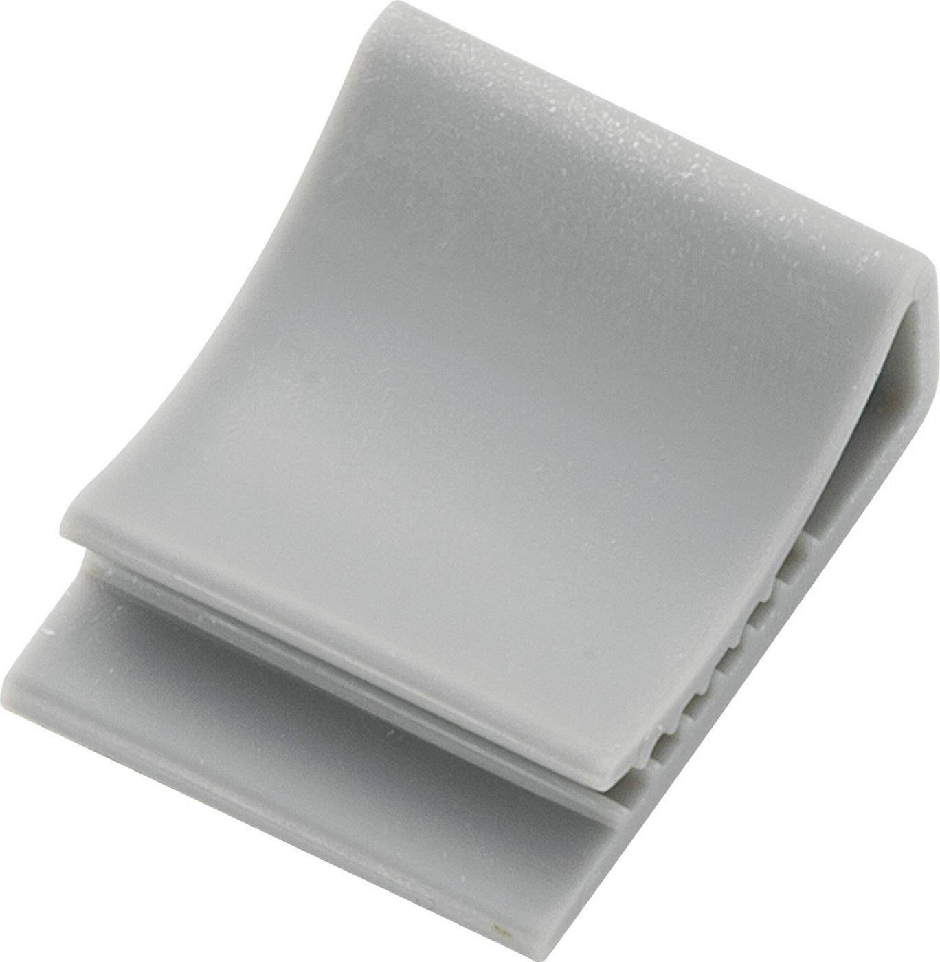 TRU Components FCC-15 Befestigungssockel 543133 für Flachbandkabel Hellgrau