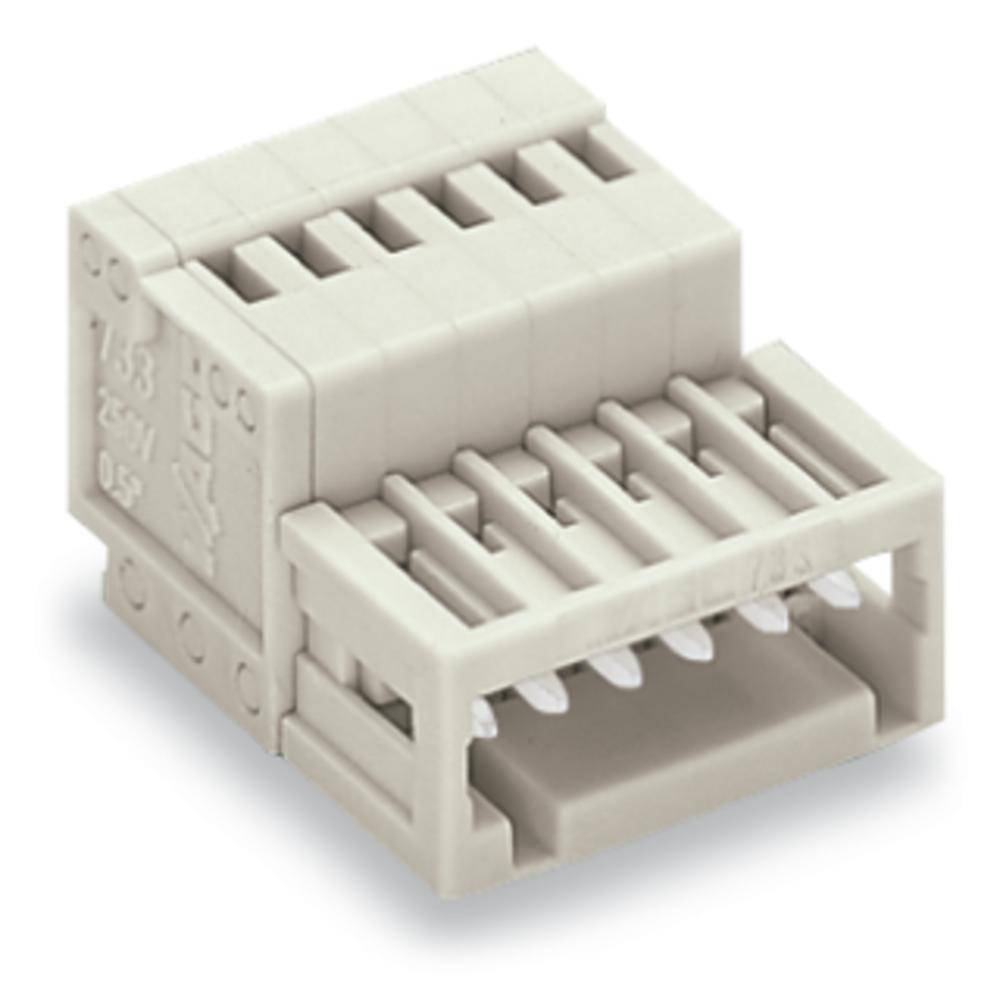 Ein beiger Steckverbinder mit mehreren Kontakten, geeignet für die Verbindung elektrischer Leitungen in elektronischen Geräten.