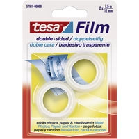TESA 57911-00000-01 Doppelseitiges Klebeband tesafilm® Transparent (L x B) 7.5m x 12mm 2St. TESA 57911-00000-01 Doppelseitiges Klebeband tesafilm® Transparent (L x B) 7.5m x 12mm 2St.