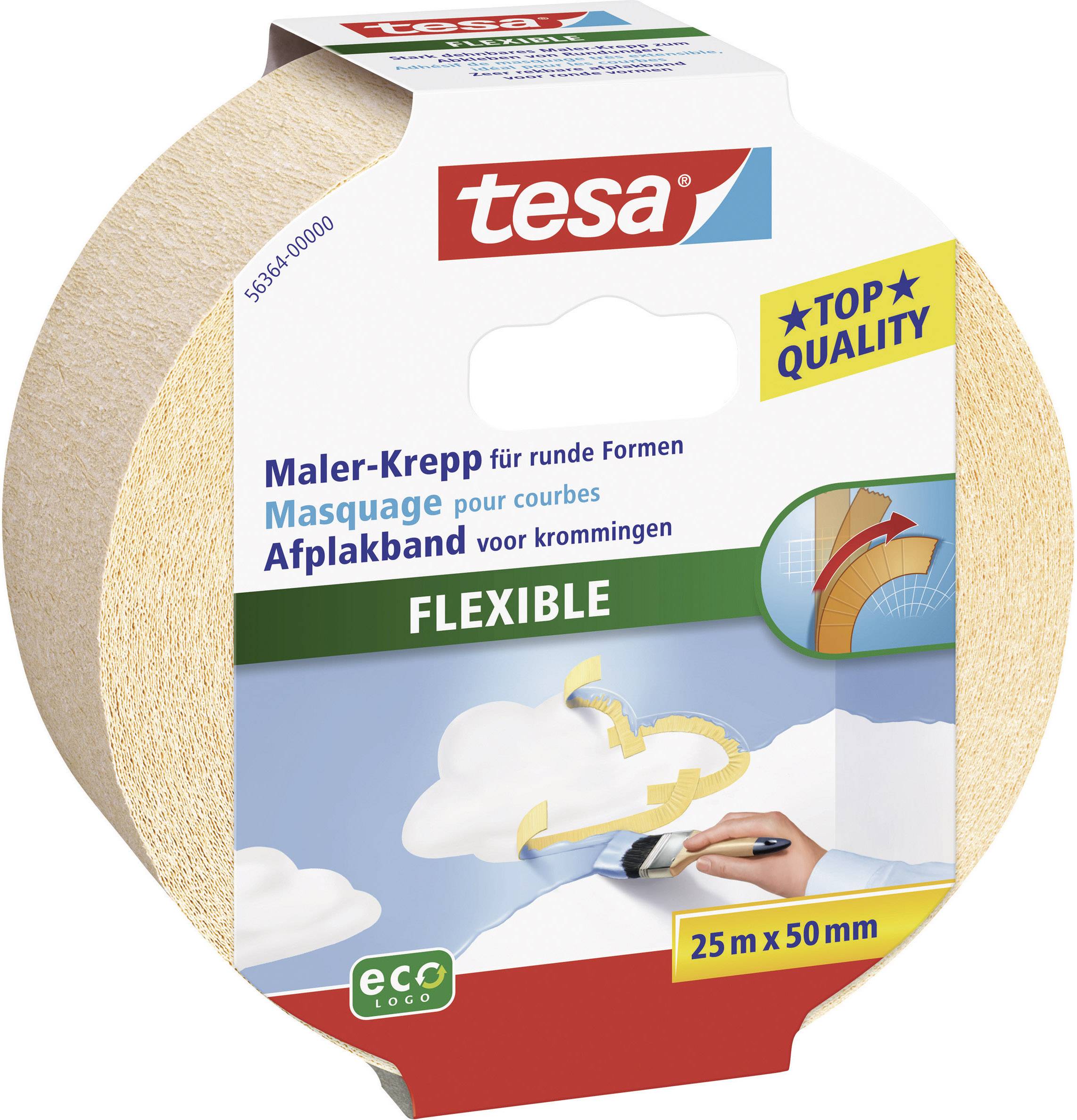 tesa 56364 56364 Kreppband Beige (L x B) 25 m x 50 mm 1 St.