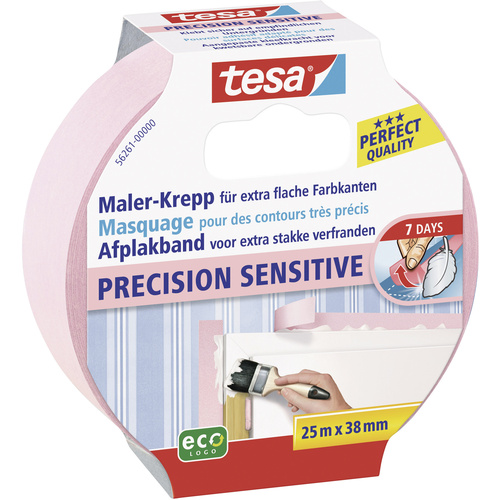 TESA PRECISION SENSITIVE 56261-00000-03 Kreppband tesa® Rosa (L x B) 25m x 38mm 1St.