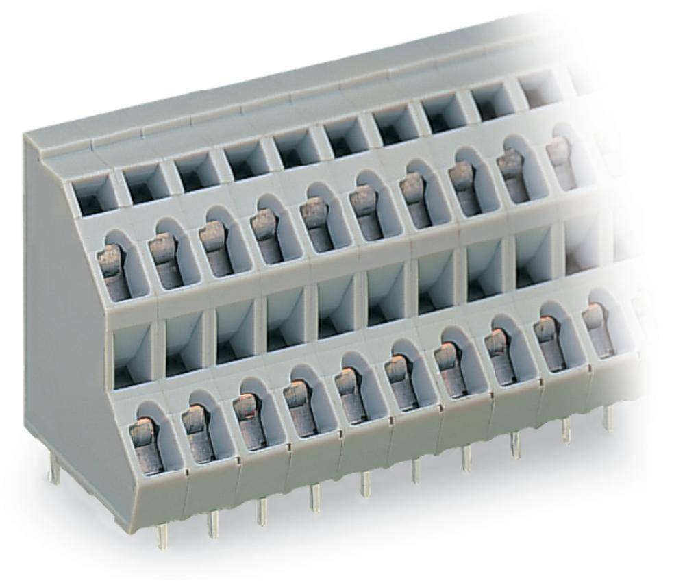 WAGO 736-216 Doppelstockklemme 2.50 mm² Polzahl 32 Grau 21 St.