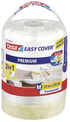 TESA 57115 Abdeckfolie Easy Cover® Transparent (L x B) 33m x 55cm 1St.