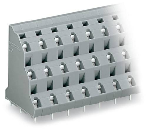WAGO 737-702 Dreistockklemme 2.50 mm² Polzahl 6 Grau 64 St.