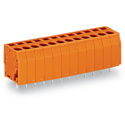 WAGO 739-152 Federkraftklemmblock 2.50mm² Polzahl (num) 2 Orange 400St.