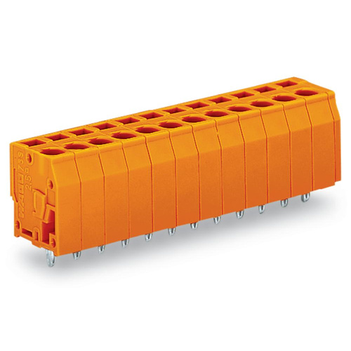 WAGO 739-159/100-000 Federkraftklemmblock 2.50mm² Polzahl (num) 9 Orange 100St.