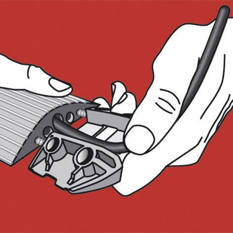 Serpa Kabelbrücke 5.01021.7042 TPE (Geruchneutrales Spezialgummigemisch) Hellgrau Anzahl Kanäle: 5 1500mm Inhalt: 1St.