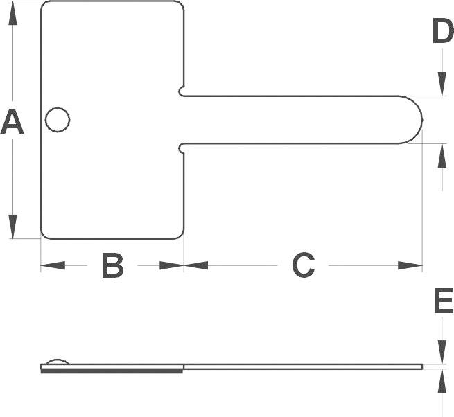 TRU Components TC-MWCR25203 Befestigungssockel selbstklebend 1593025 Bündel-Ø-Bereich 10mm (max) Silber