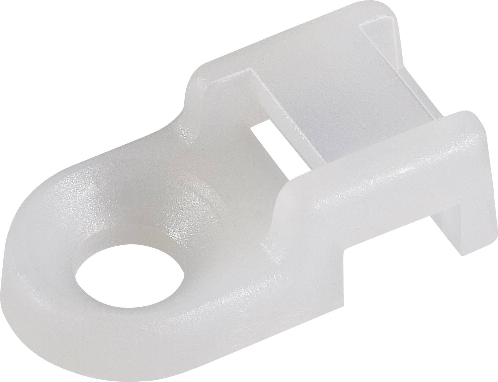 TRU COMPONENTS TC-HC0R203 Befestigungssockel schraubbar 1593054 Bündel-Ø-Bereich 9 mm (max) Weiß 1 St.