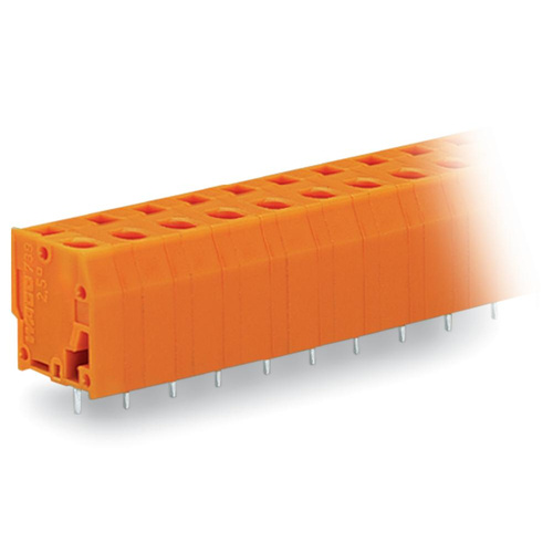 WAGO 739-242 Federkraftklemmblock 2.50mm² Polzahl (num) 12 Orange 40St.