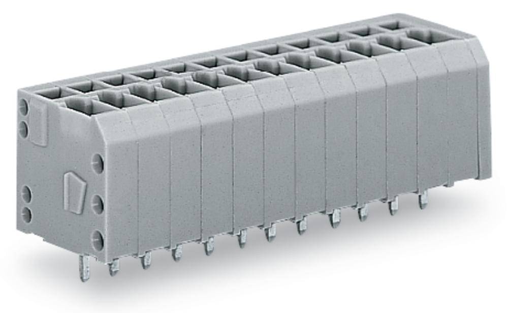 WAGO 739-308 Federkraftklemmblock 1.50 mm² Polzahl 8 Grau 160 St.