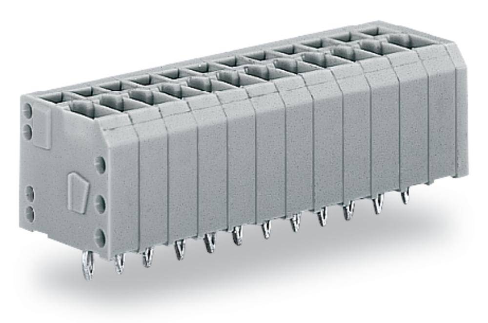 WAGO 739-306/100-000 Federkraftklemmblock 1.50 mm² Polzahl (num) 6 Grau 200 St.