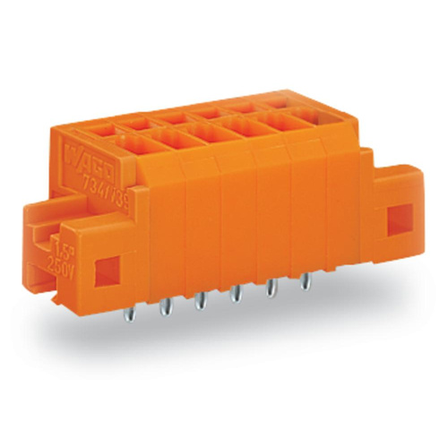WAGO 739-340/100-000/001-000 Federkraftklemmblock 1.50mm² Polzahl (num) 10 Orange 40St.