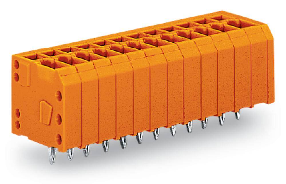 WAGO 739-342/100-000 Federkraftklemmblock 1.50 mm² Polzahl (num) 12 Orange 100 St.