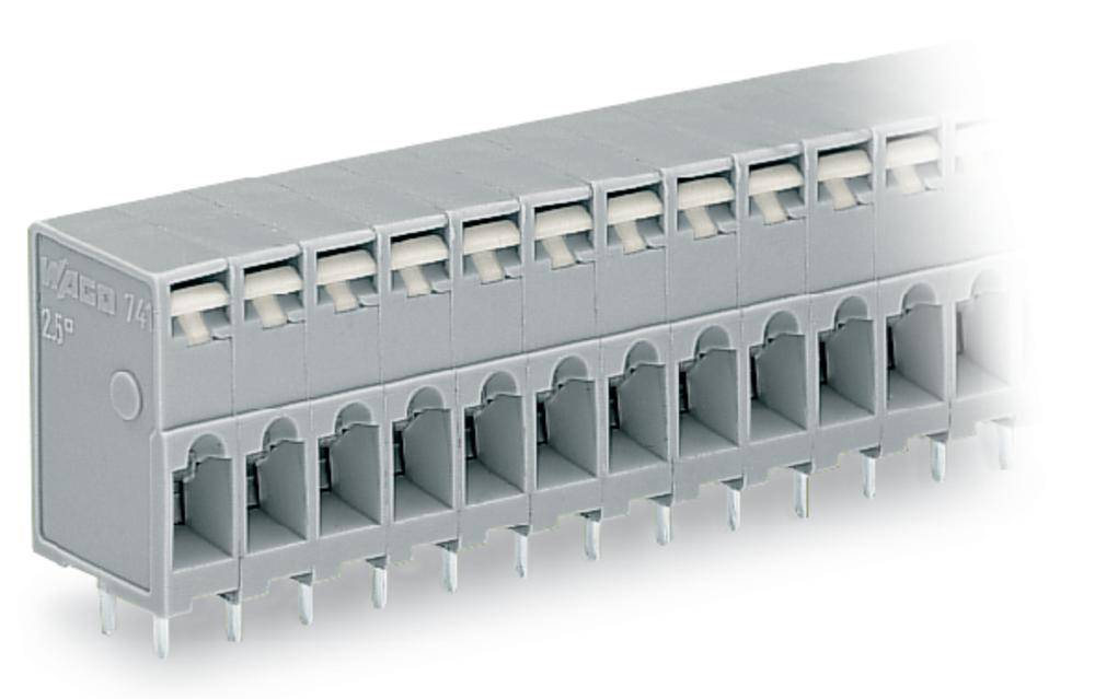 WAGO 741-110 Federkraftklemmblock 2.50 mm² Polzahl 10 Grau 80 St.