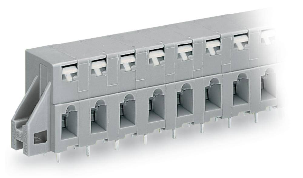 WAGO 741-329 Federkraftklemmblock 2.50 mm² Polzahl (num) 9 Grau 60 St.