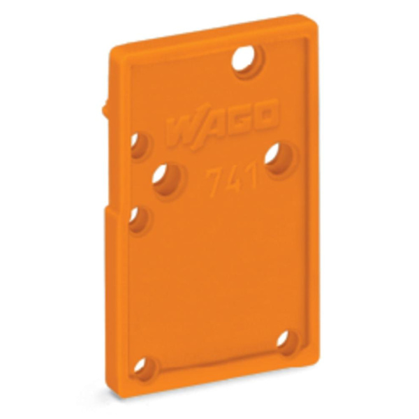 WAGO 741-600 Abschlussplatte Orange 100St.