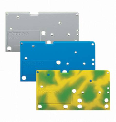 WAGO Abschlussplatte Blau 742-450 Inhalt: 300 St.