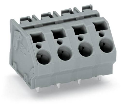 WAGO 745-1352 Federkraftklemmblock 6.00 mm² Polzahl 2 Grau 104 St.