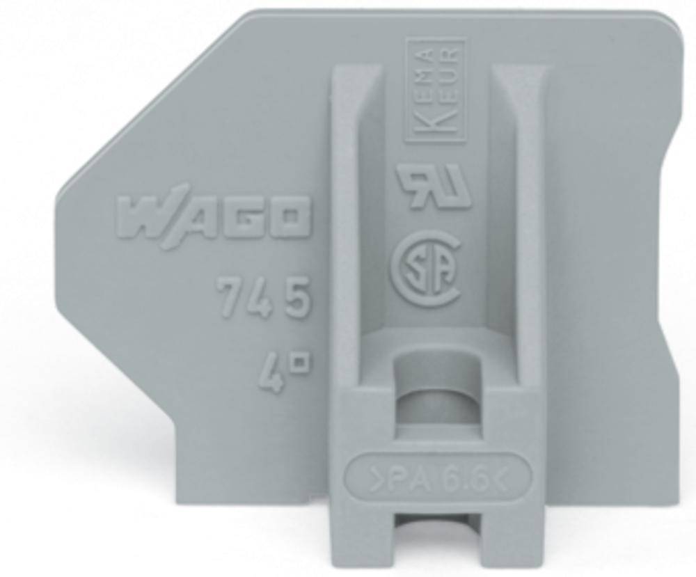 WAGO 745-145 Endplatte Grau 100 St.