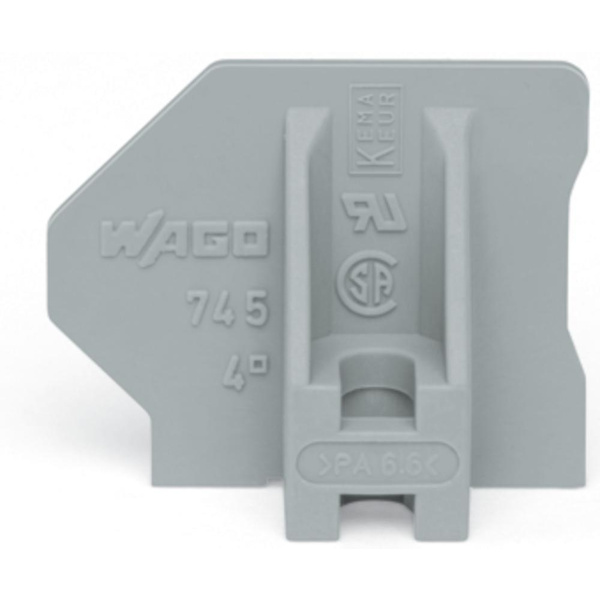 WAGO 745-145 Endplatte Grau 100St.