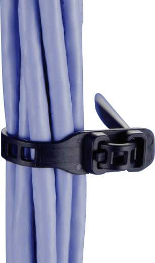 HellermannTyton 115-11349 SRT34011 Kabelbinder 340mm 11mm Schwarz Lösbar, Sehr flexibel, mit Rückschlauföse