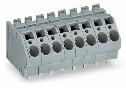 WAGO 745-310 Federkraftklemmblock 6.00 mm² Polzahl 10 Grau 24 St.