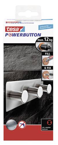 59334 tesa® Powerbutton Classic (B x H x T) 179 x 45 x 31mm Inhalt: 1St.