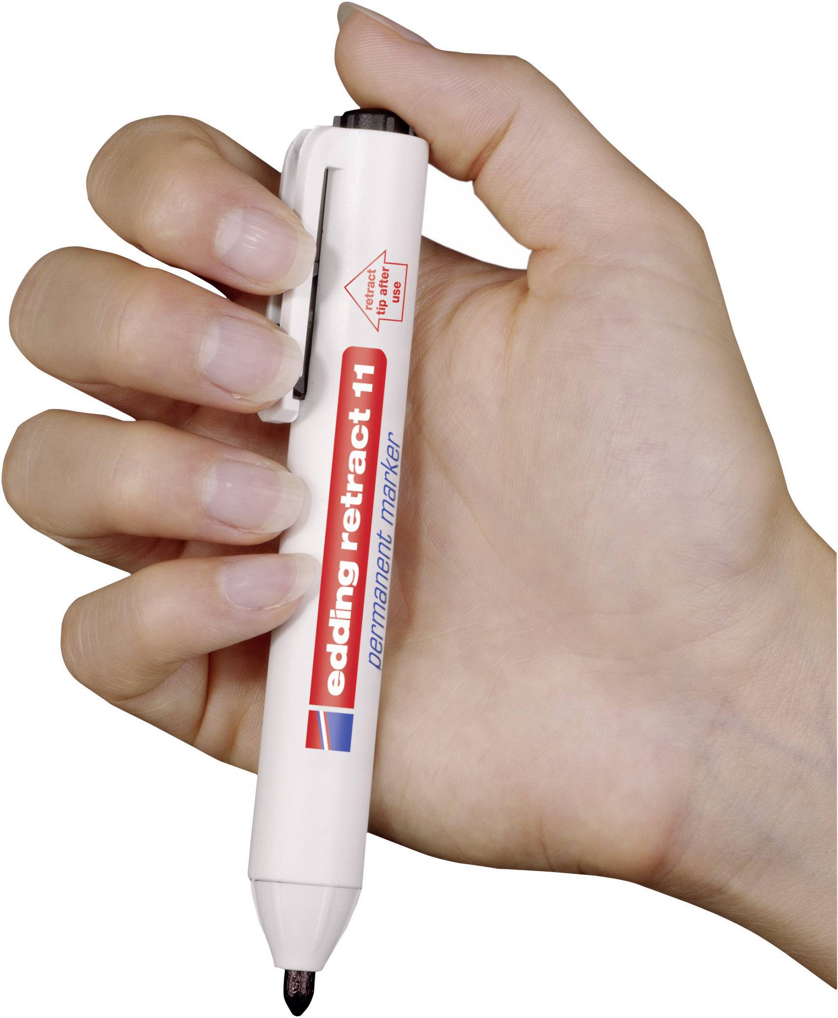 Edding edding retract 11 4-11-1-1002 Permanentmarker Rot wasserfest: Ja